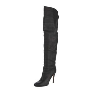 COPY - JIMMY CHOO black Leather Boots size 36.5 over knee